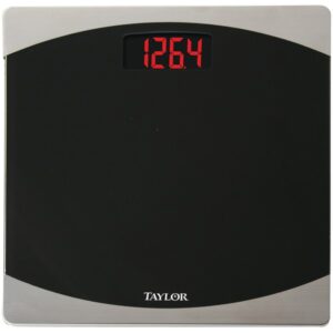 Taylor Precision Products 75624072 12-Inch x 12-Inch 400-lb Capacity Bathroom Scale
