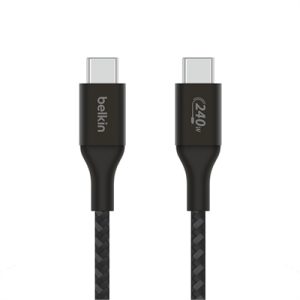 240w Braided C C Cable 2M BLK
