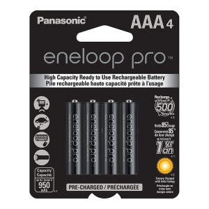 Panasonic BK-4HCCA4BA eneloop Rechargeable XX Batteries, AAA (4 Pack)