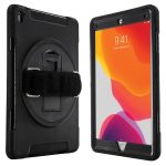 CTA Digital PAD-PCGK10 Protective Case with Built-in 360? Rotatable Grip Kickstand for iPad (Black)