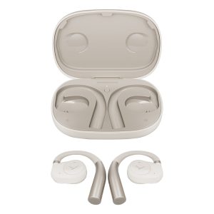 beyerdynamic 1000931 VERIO 200 Open-Ear Bluetooth Headphones with Microphone, True Wireless with Charging Case (Cream)