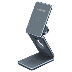 Gigastone GS-WP-9330G-1-R 15-Watt 3-in-1 Magnetic Wireless Charging Station