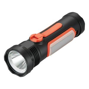 Azpen AFR200ORG 8-in-1 Emergency LED Flashlight with AM/FM Weather Radio and SOS Alarm, AFR200 (Orange)