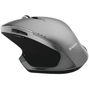 Verbatim 98622 Cordless Deluxe Blue-LED Computer Mouse, Ergonomic, 8 Buttons, 2.4 GHz (Graphite)