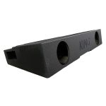 King Boxes AK-G25-28 AK-G25-28 8-In. Double-Speaker Black Sprayed Enclosure for Chevy Silverado/GMC Sierra 1500 Crew Cab 2007 through 2018