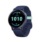 Garmin 010-02862-12 vivoactive 5 Fitness-Tracking Smartwatch with Aluminum Bezel and Silicone Band (Navy Blue)