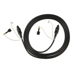 RCA DV10RV Digital Optical Cable with Two 3.5-mm Adapters, 6 Ft., Black