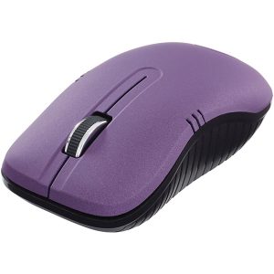 Verbatim 99781 Commuter Series Cordless Optical Computer Mouse, 3 Buttons, 2.4 GHz (Matte Purple)