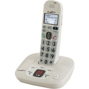 Clarity 53712.000 DECT 6.0 30-dB Amplified Big-Button Corded Cordless Phone with Digital Answering System, 1 Handset, D712