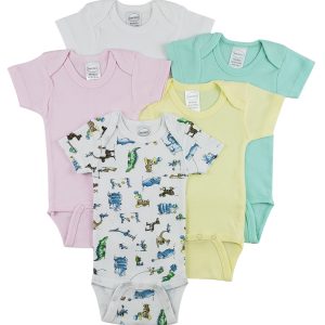 Short Sleeve One Piece 5 Pack Cs_0277nb