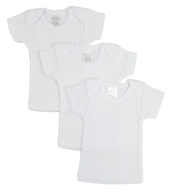 White Short Sleeve Lap Tee 055s
