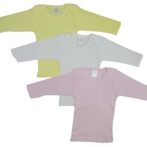 Girls Pastel Variety Long Sleeve Lap T-shirts 052m