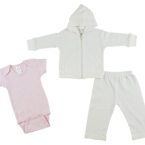 Infant Sweatshirt, Onezie And Pants - 3 Pc Set Cs_0229l