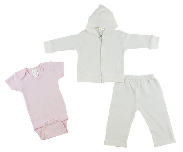 Infant Sweatshirt, Onezie And Pants - 3 Pc Set Cs_0229l