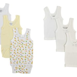 Unisex Baby 6 Pc Onezies And Tank Tops Nc_0503nb