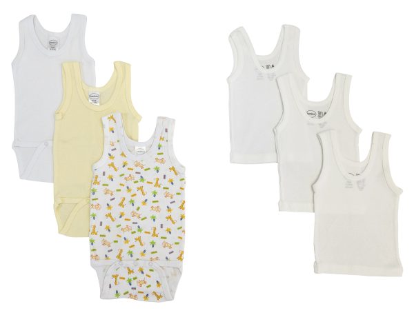 Unisex Baby 6 Pc Onezies And Tank Tops Nc_0503nb
