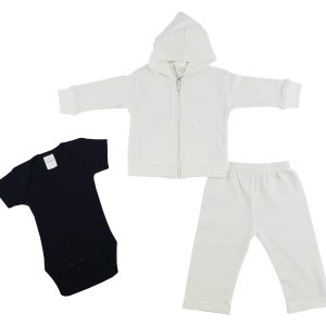 Infant Sweatshirt, Onezie And Pants - 3 Pc Set Cs_0223nb