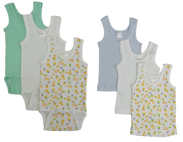 Boys Printed Tank Top 6 Pack Cs_109s_037s