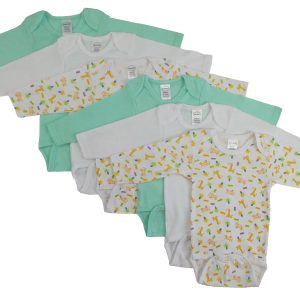 Boys Longsleeve Printed Onezie Variety 6 Pack Cs_102m_102m