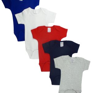 Red Bodysuit Onezies (pack Of 5) Ls_0201