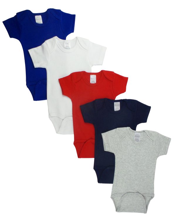 Red Bodysuit Onezies (pack Of 5) Ls_0201