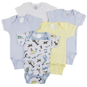 Short Sleeve One Piece 5 Pack Cs_0294nb