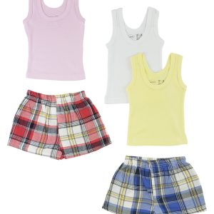 Girls Tank Tops And Boxer Shorts Cs_0215nb