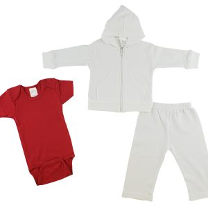 Infant Sweatshirt, Onezie And Pants - 3 Pc Set Cs_0227l