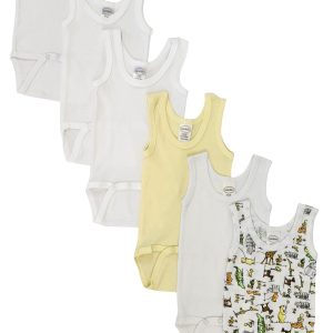 Unisex Baby 6 Pc Onezies And Tank Tops Nc_0497nb