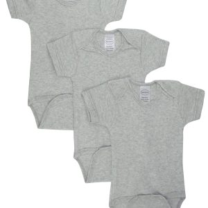 Grey Bodysuit Onezies (pack Of 3) Ls_0175