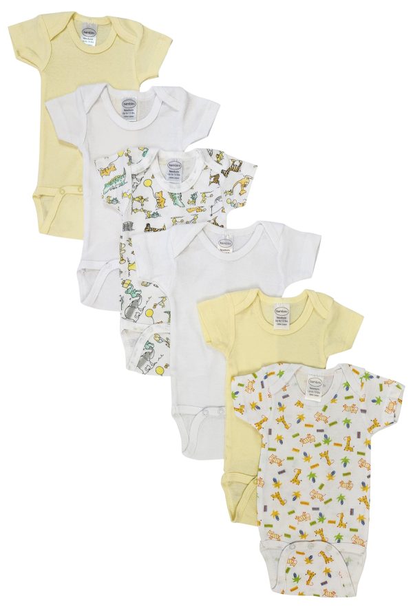 Unisex Baby 6 Pc Bodysuits Nc_0421l