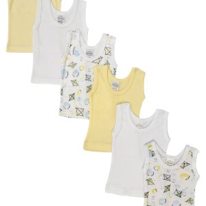 Unisex Baby 6 Pc Tank Tops Nc_0484s