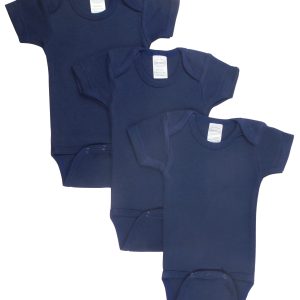 Navy Bodysuit Onezies (pack Of 3) Ls_0188