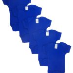 Blue Bodysuit Onezies (pack Of 5) Ls_0166