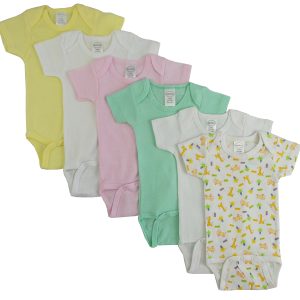 Pastel Girls Short Sleeve 6 Pack Cs_003nb_004nb