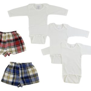 Infant Long Sleeve Onezies And Boxer Shorts Cs_0212s