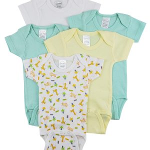 Short Sleeve One Piece 5 Pack Cs_0267l