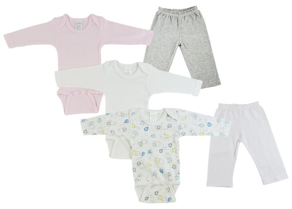 Infant Girls Long Sleeve Onezies And Track Sweatpants Cs_0467s