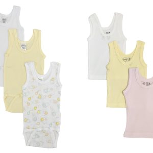 Unisex Baby 6 Pc Onezies And Tank Tops Nc_0515nb