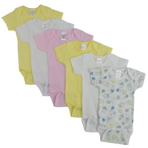 Pastel Girls Short Sleeve 6 Pack Cs_003l_005l
