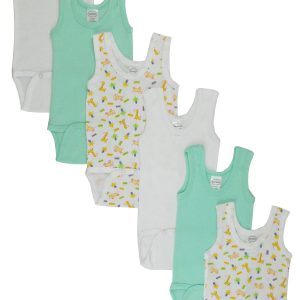 Boys Printed Tank Top 6 Pack Cs_109_109nb