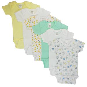 Boys Printed Short Sleeve 6 Pack Cs_004m_005m