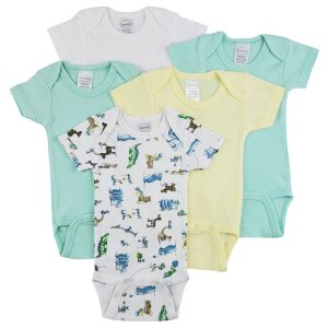 Short Sleeve One Piece 5 Pack Cs_0289nb