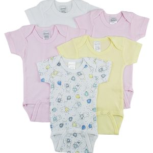 Short Sleeve One Piece 5 Pack Cs_0284nb