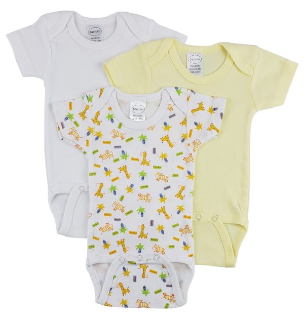 Short Sleeve One Piece 3 Pack Cs_0238l