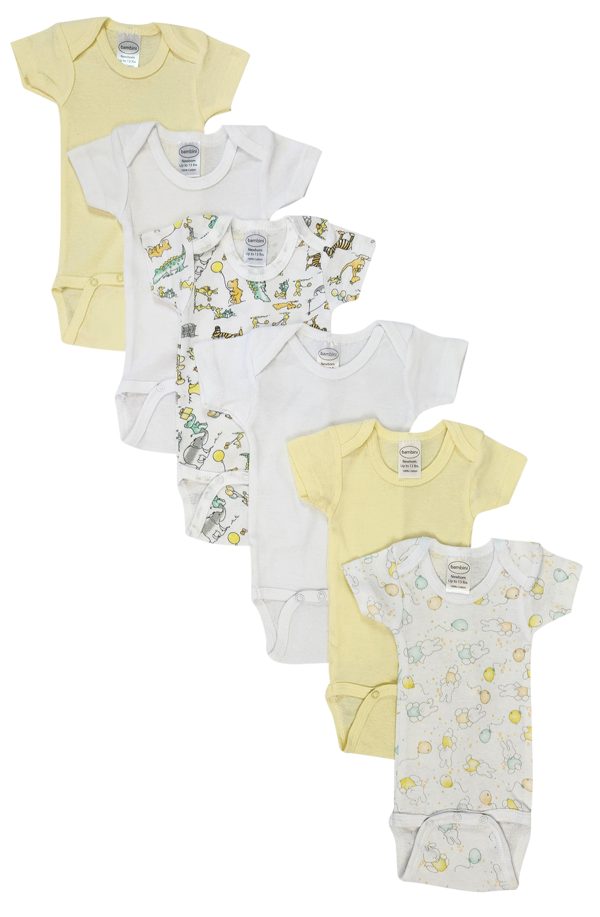 Unisex Baby 6 Pc Bodysuits Nc_0423s