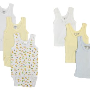 Unisex Baby 6 Pc Onezies And Tank Tops Nc_0504nb