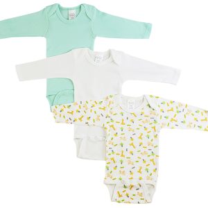 Boys Longsleeve Printed Onezie Variety Pack 102nb