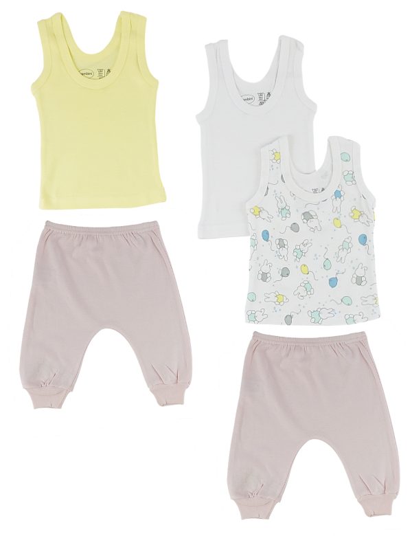 Girls Tank Tops And Joggers Cs_0507nb