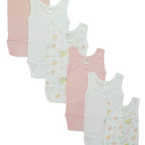 Girls Tank Top Onezies 6 Pack Cs_111as-pink-cloud_111as-pink-cloud